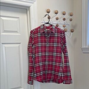 Burberry Brit - Classic Long Sleeve Button Down - Red - Small